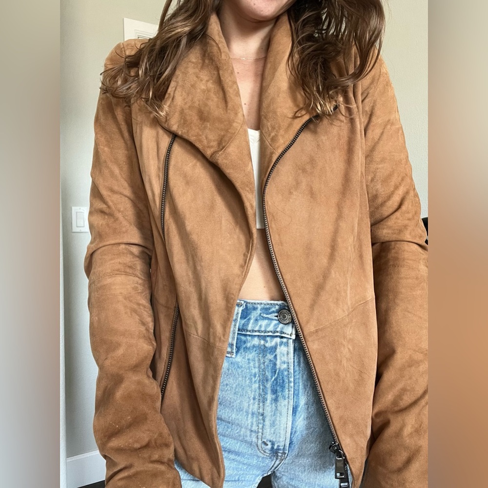 Vince Real Suede Tan Jacket - Work Once!